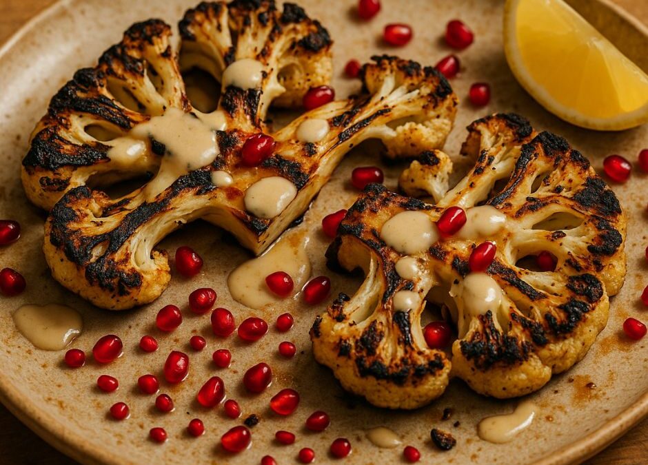 Grilled cauliflower steaks