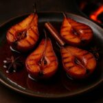 Rooibos-Poached Pears