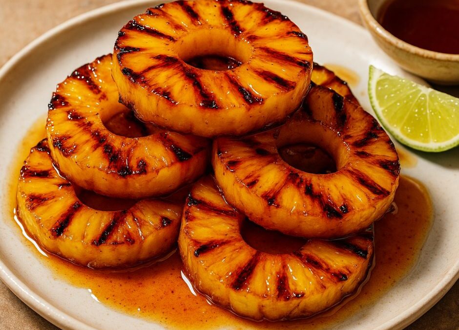 Sticky Braaied Pineapple Rings