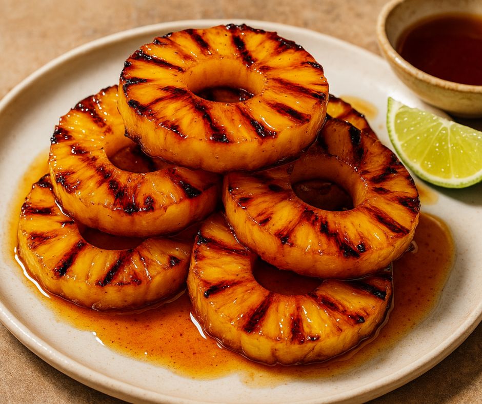 Sticky Braaied Pineapple Rings