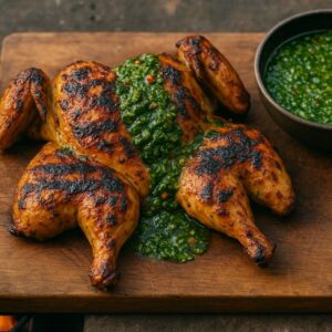 Butterflied Chicken with Chimichurri