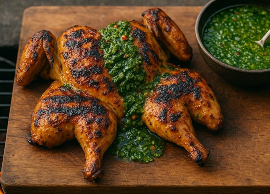 Butterflied Chicken with Chimichurri