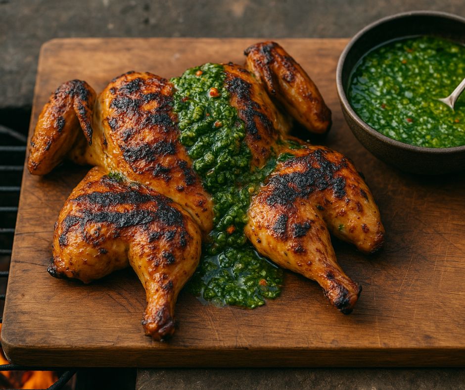 Butterflied Chicken with Chimichurri