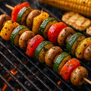 Grilled Veggie Skewers Kate And Ginger