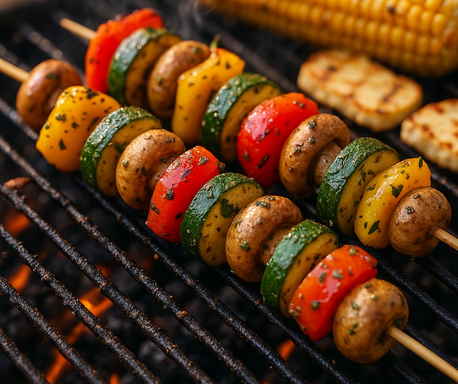 Grilled Veggie Skewers Kate And Ginger
